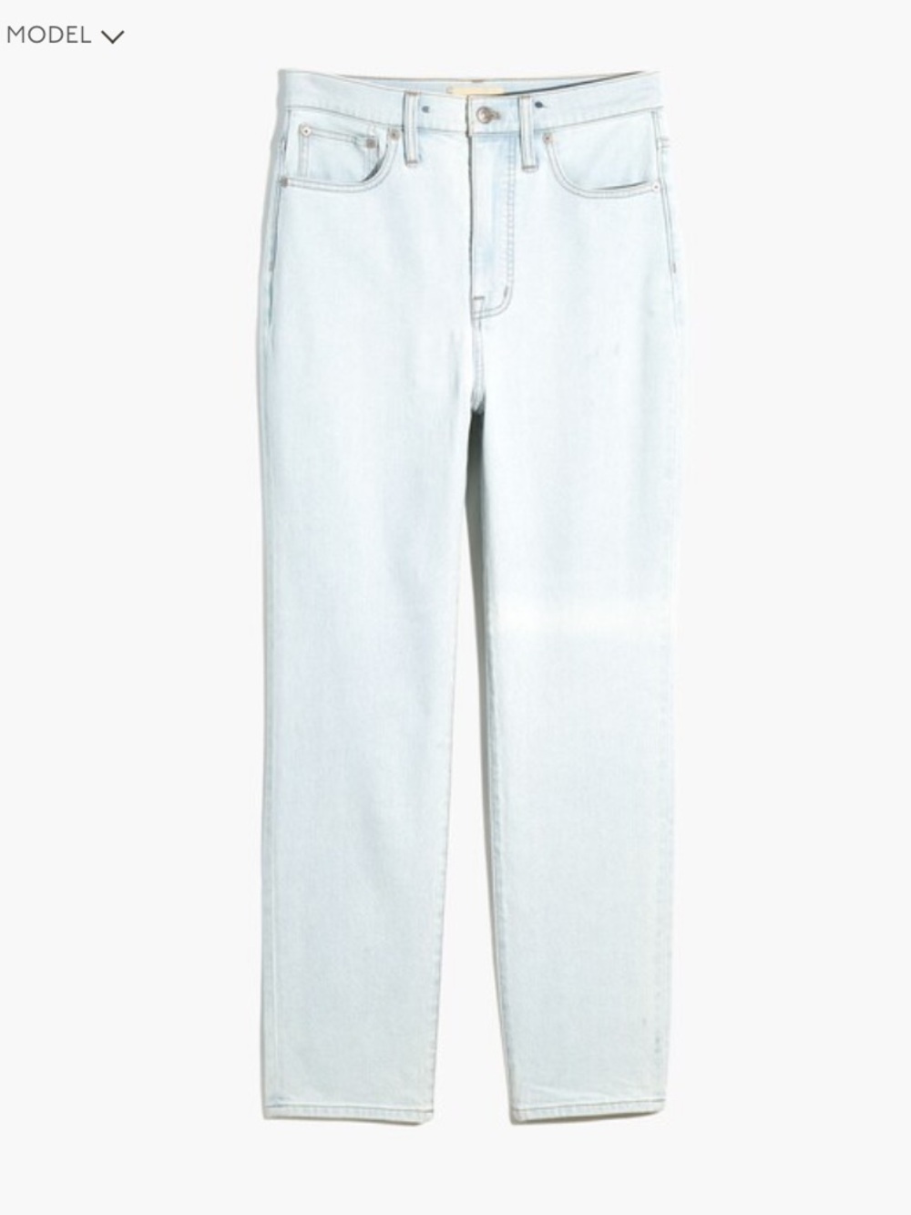 Madewell 90s Momjean in Bloomfield Wash 26”x27”